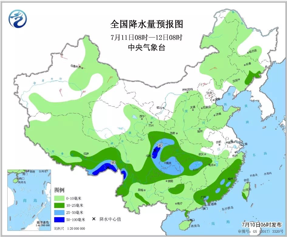 未来三天最新降水图,详尽呈现未来三日的精准降雨趋势图。