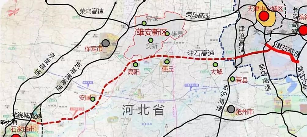 津石高速最新准路线图,津石高速最新路线图新鲜出炉